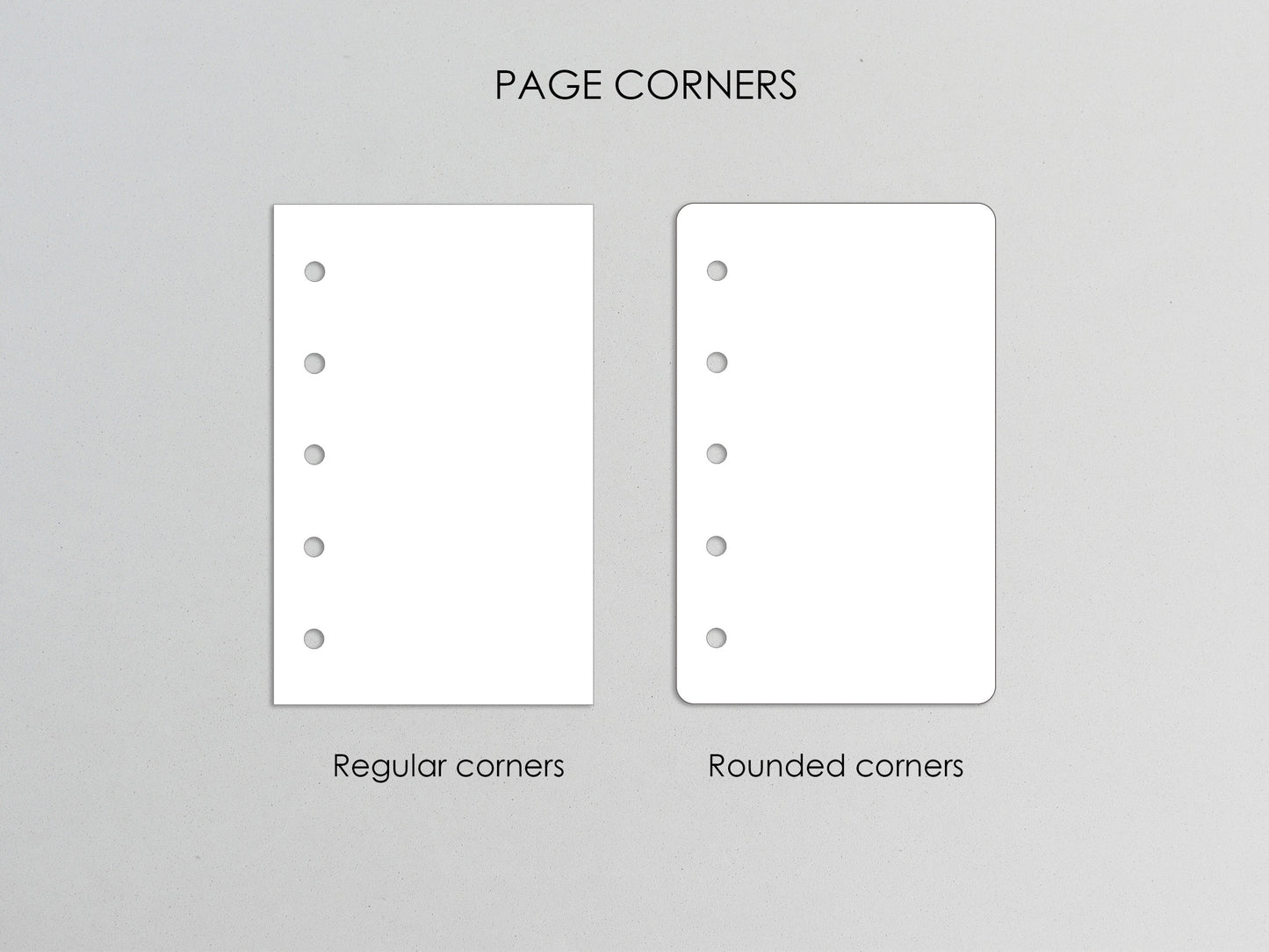 Mini Planner Inserts Set - Monthly, Weekly, To Do (M5 Size) / M5-01