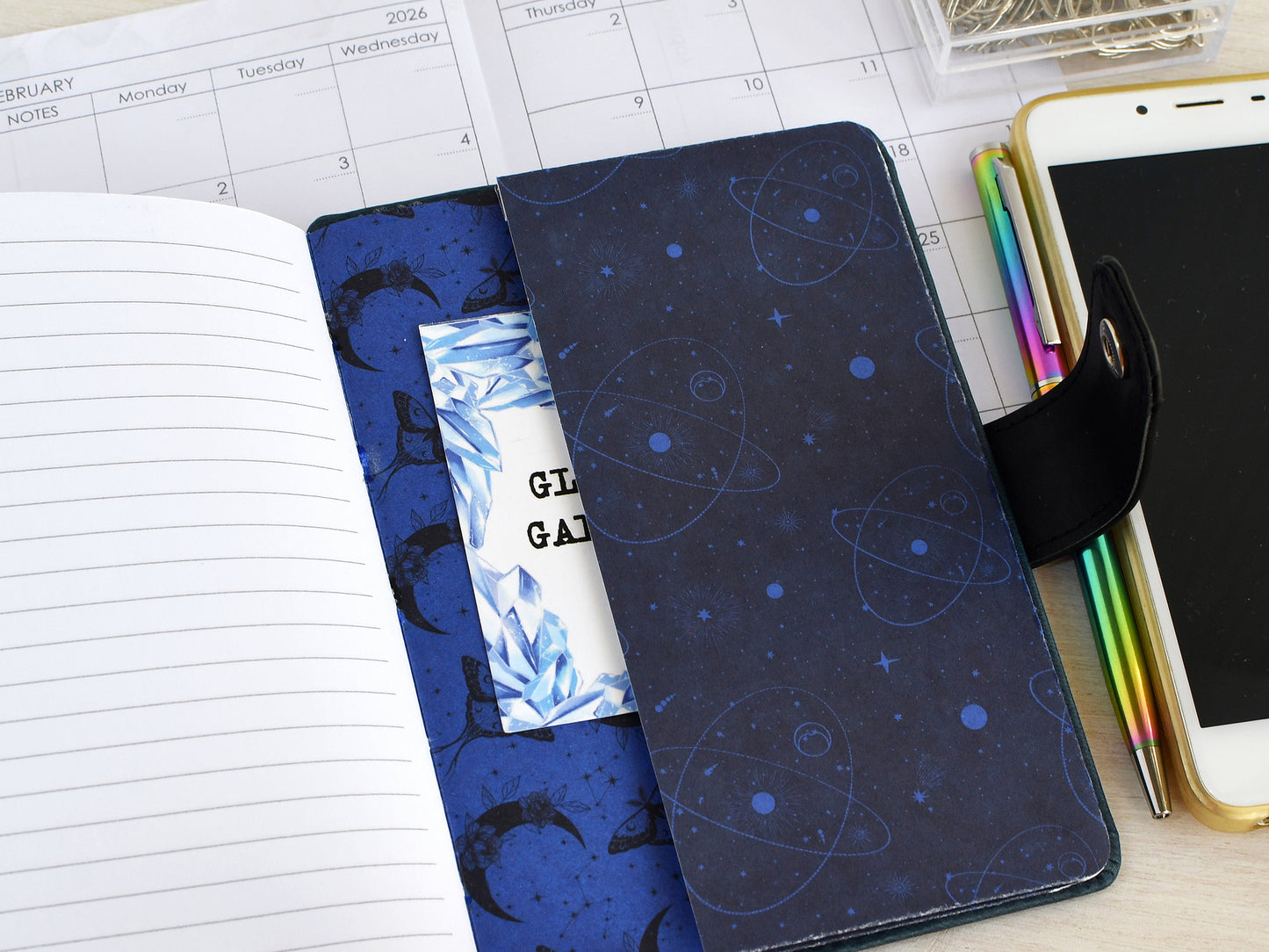 Hardcover Planner: Faux Leather Agenda, Weekly & Monthly