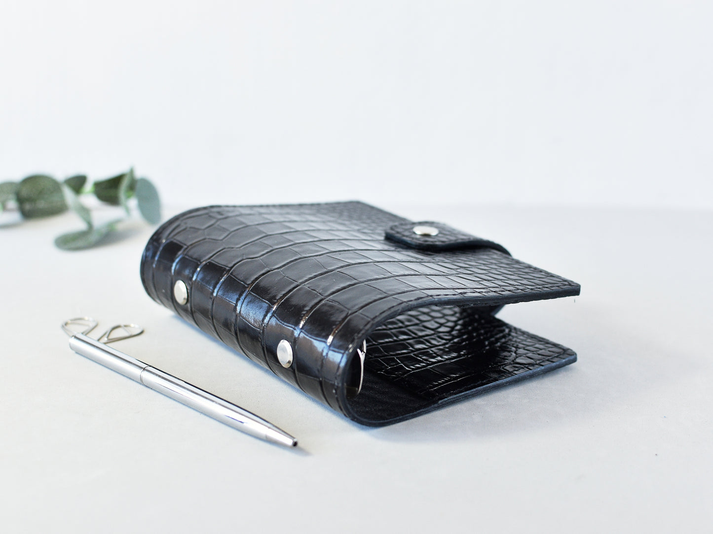 Leather Ring Binder - Planner Notebook Cover (Pocket Size)