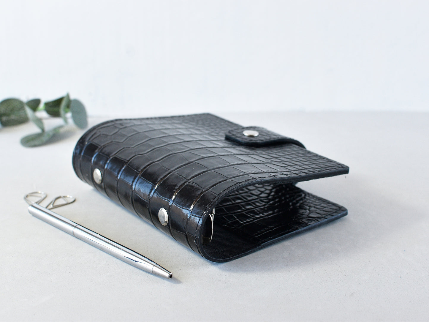 Leather Ring Binder - Planner Notebook Cover (Pocket Size)