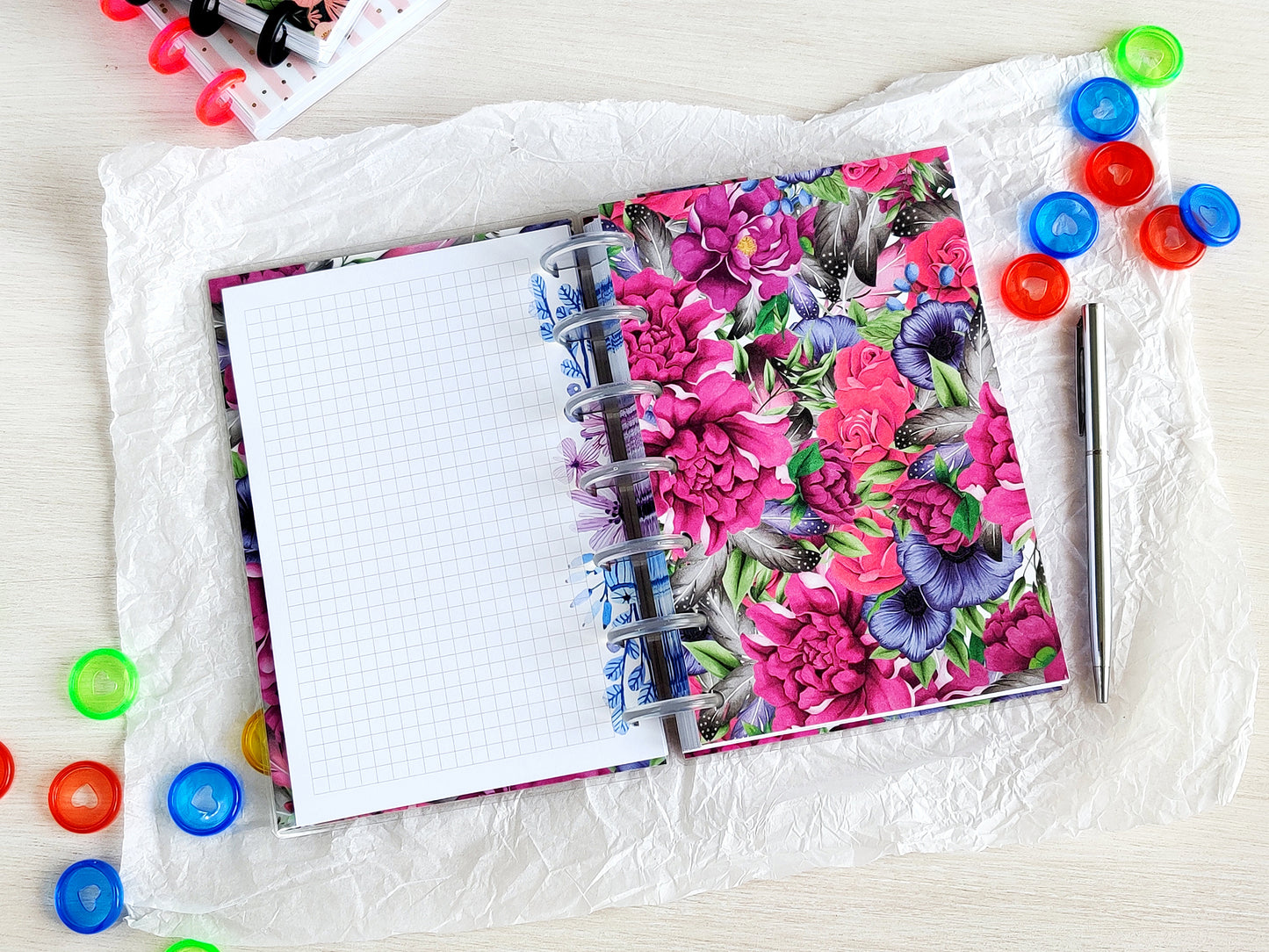 Discbound Daily Agenda - Disc Planner Notebook (HP Mini size)