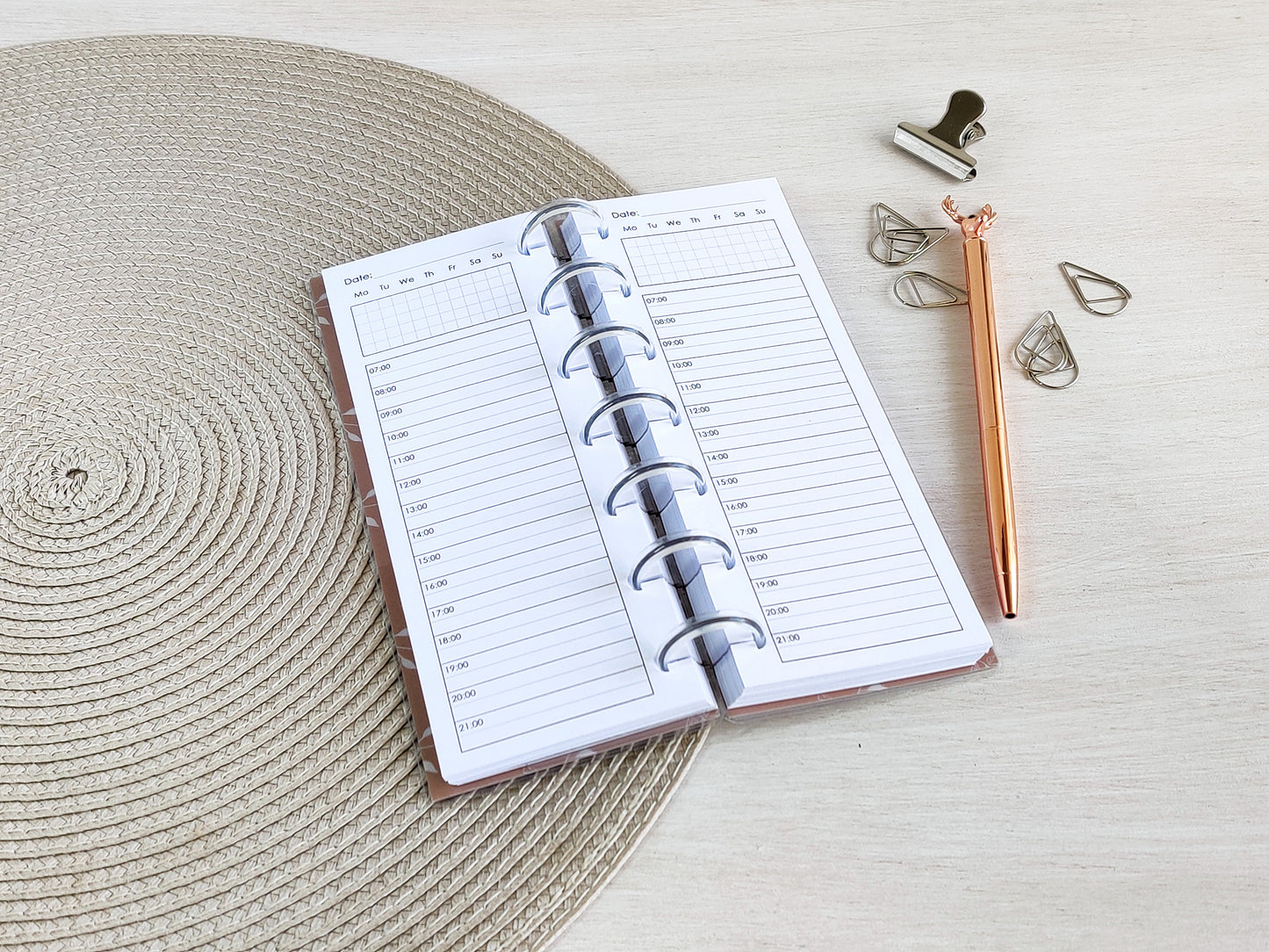 Daily Inserts - Disc Planner Refill (HP Skinny Mini Size) / SM-30