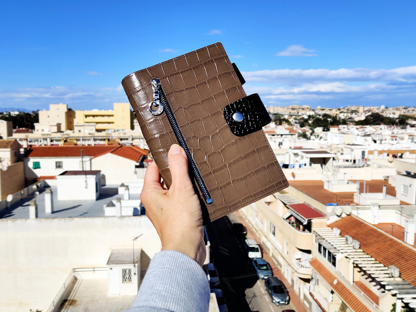 Leather Notebook Binder - 6-ring Organizer (Personal size)