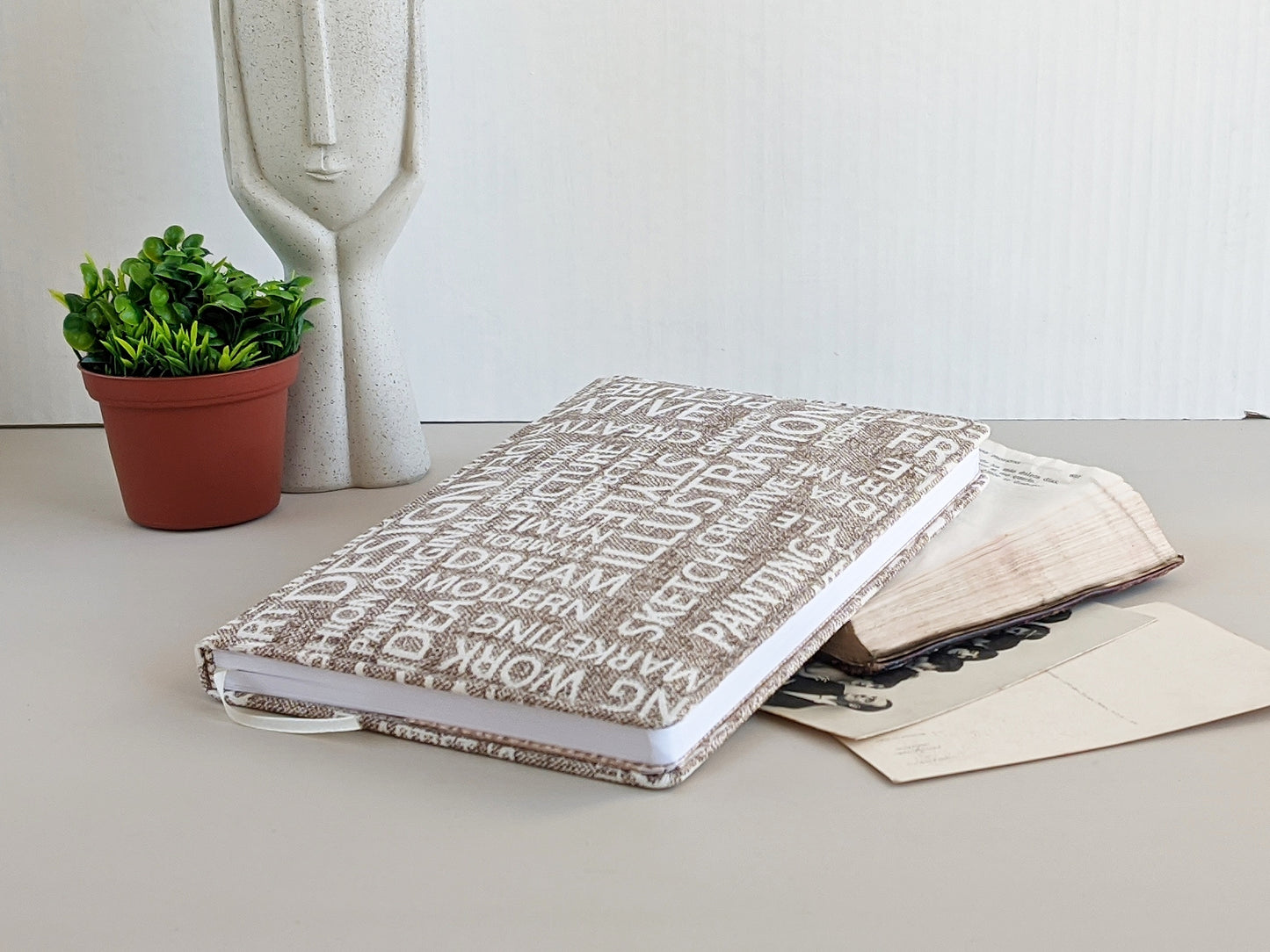 Fabric Journal Notebook - Blank Book (A5 size)