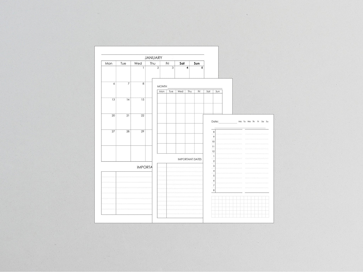 Printable Inserts