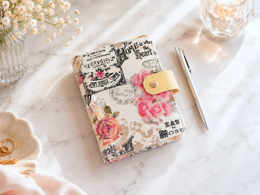Fabric Planner Binder - 6-ring planner cover (Pocket size)