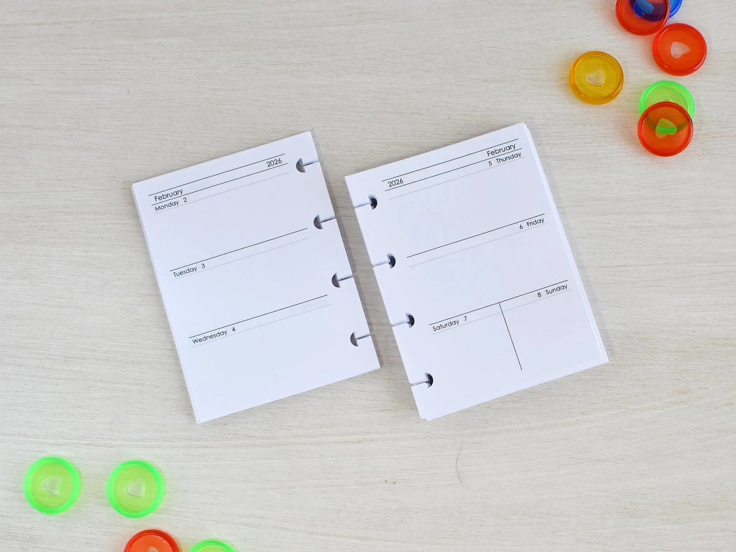 HP Micro planner inserts - Happy Planner refill