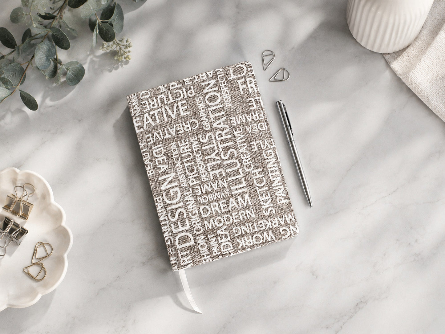 Fabric Journal Notebook - Blank Book (A5 size)