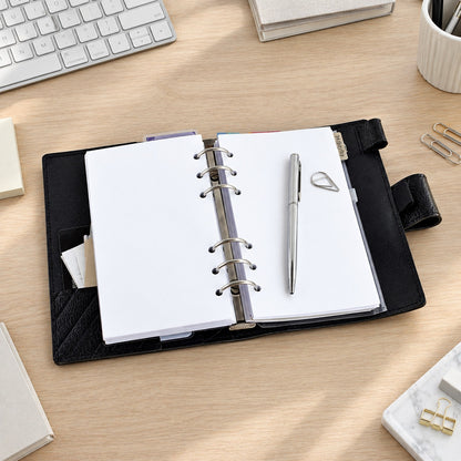 Blank Paper Inserts - Ring Binder Refill (A5, true A6, Personal, Pocket Size) / B-100