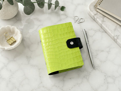 Leather Ring Binder - Planner Notebook Cover (Pocket Size)