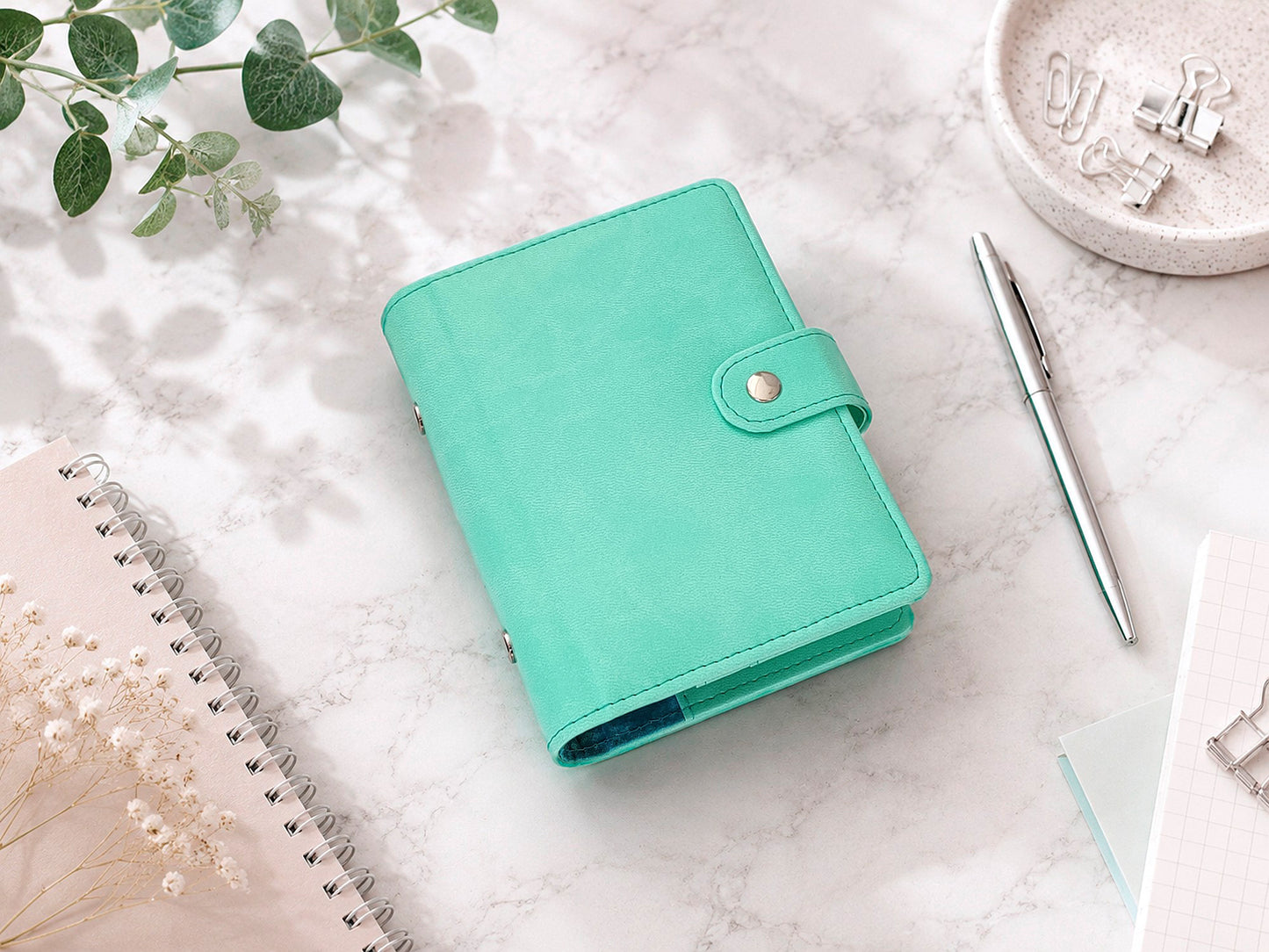 Pocket Ring Notebook Cover - Binder Organizer (Pocket size)