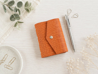 Leather Mini Softbook Journal - Orange