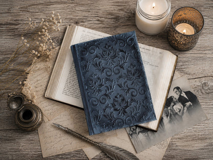 Old Paper Journal Notebook: Black Grimoire, The Witch's Diary (A6 size)