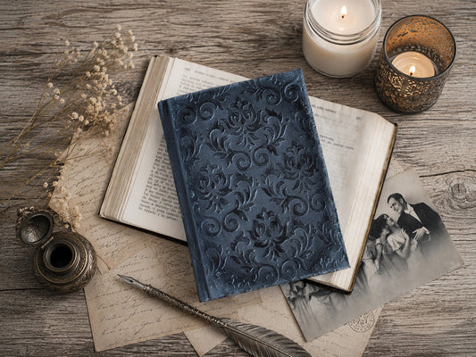 Old Paper Journal Notebook: Black Grimoire, The Witch's Diary (A6 size)
