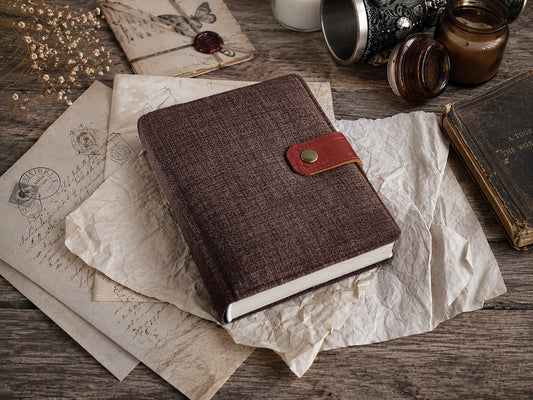 Old Paper Journal - Vintage Style Notebook (B6 size)