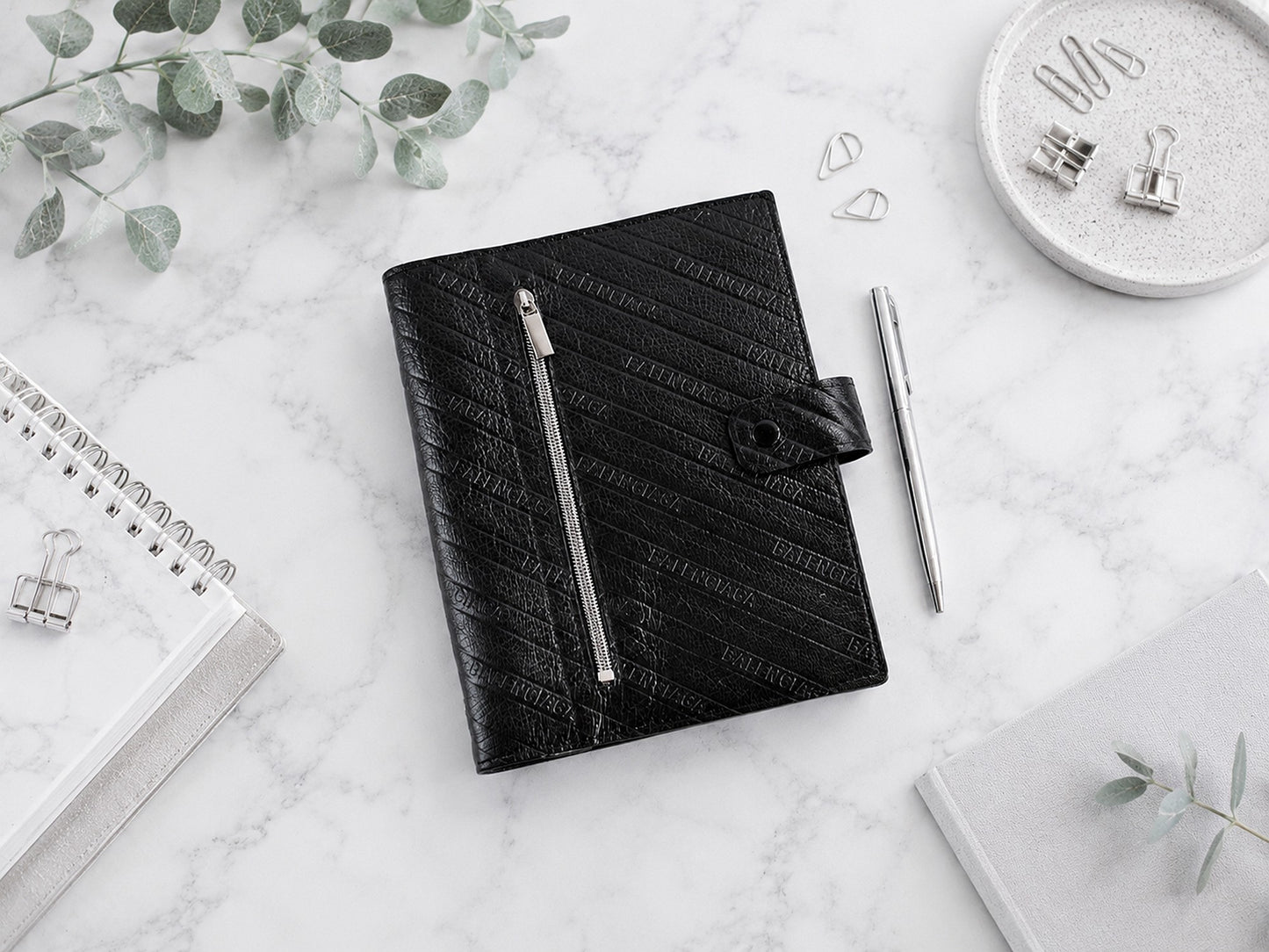 Leather Ring Binder - Planner Notebook Cover (A5 size)