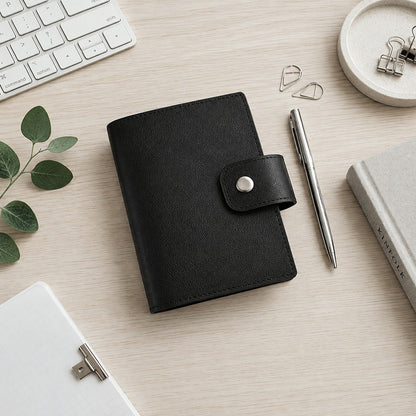 Leather Planner Notebook Cover, 6-Ring organizer (Pocket Size)