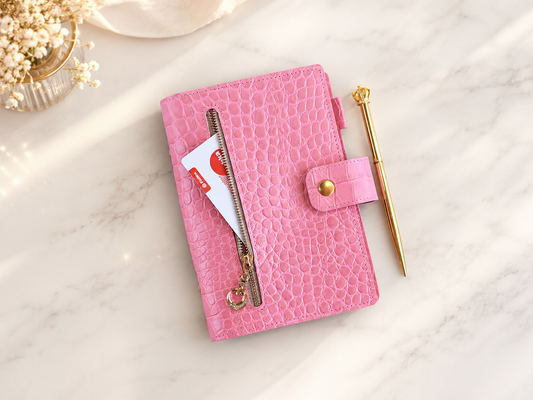 6-ring Binder Cover - Leather Planner Notebook Organizer (Personal size)
