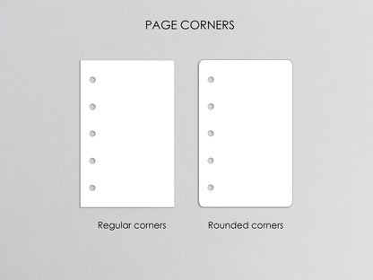 Mini Planner Inserts Set - Monthly, Weekly, To Do (M5 Size) / M5-01