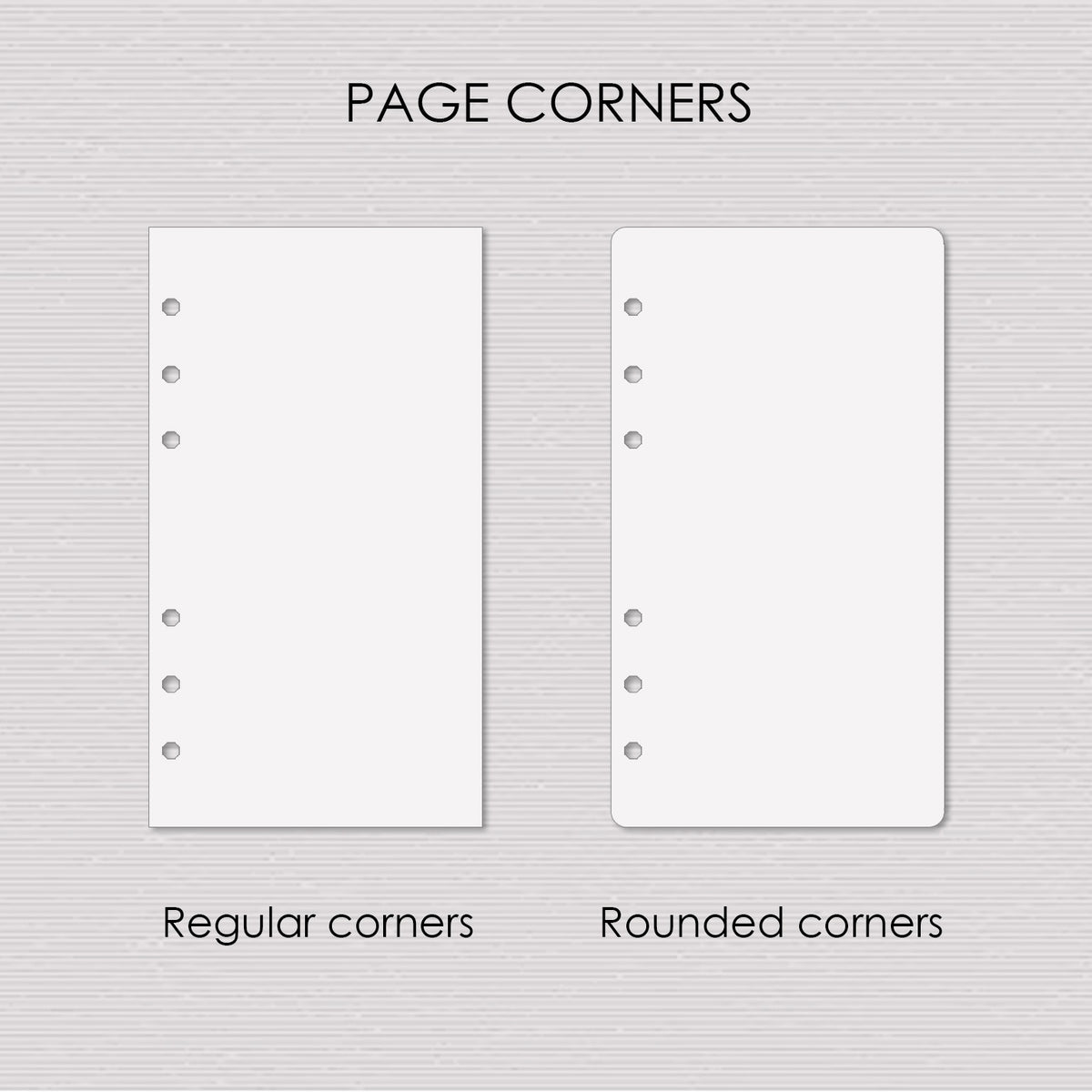 Weekly Planner Inserts - Ring Binder Refill (A5 Size) / A5-06w