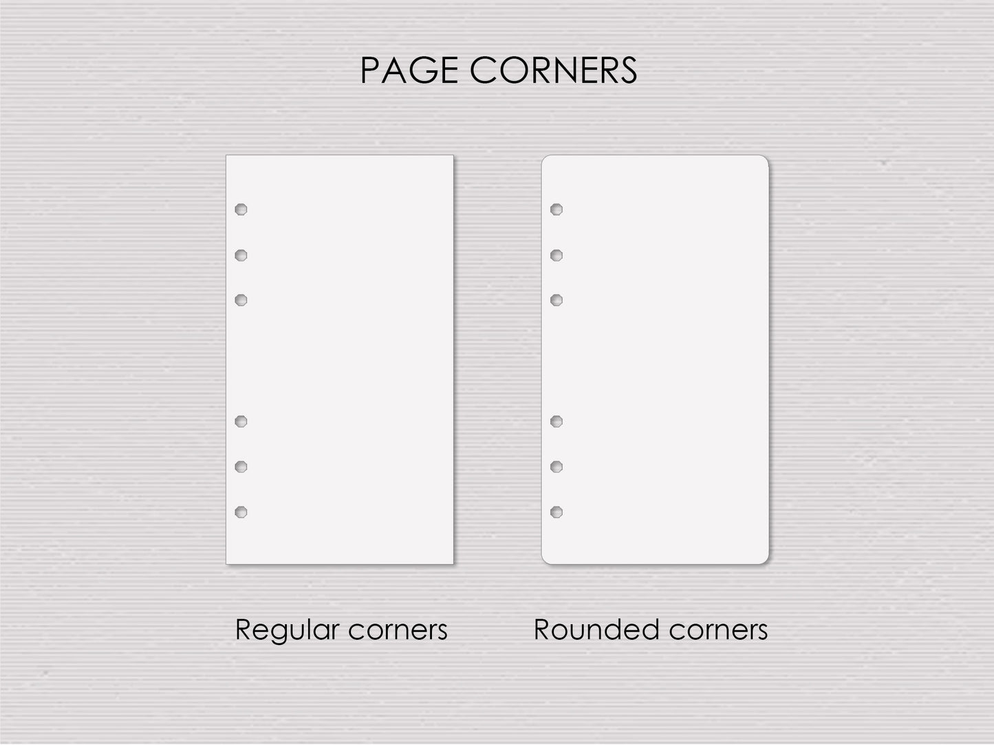 Monthly, Weekly Planner Inserts - Ring Binder Refill Bundle (Personal Size)