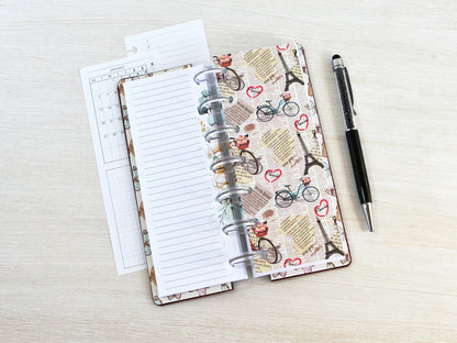 Disc-Bound Planner Notebook - Faux Leather Cover (HP Skinny Mini Size )
