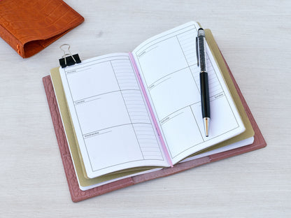 Travelers Notebook Planner Inserts - Monthly and Weekly (Personal size)