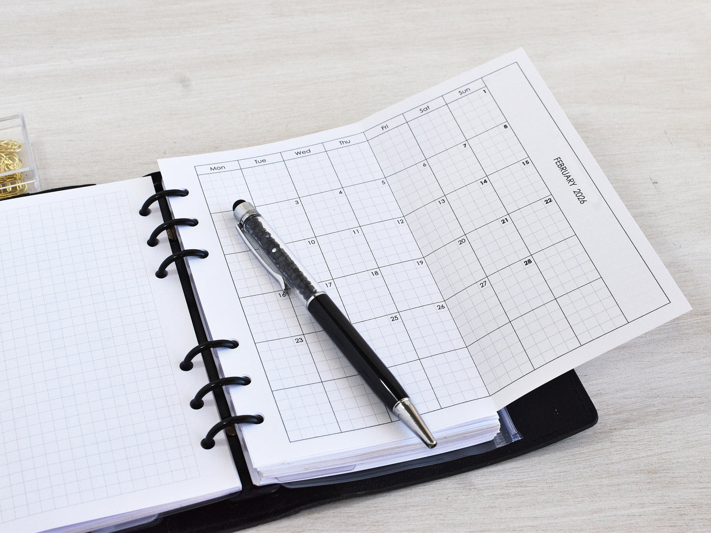 Monthly Fold Out Inserts for Ring Planner (Personal Size) / P20