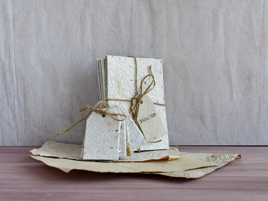 Set of Handmade Paper and Tags (A6 size)
