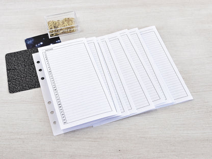 Monthly Fold Out Inserts for Ring Planner (Personal Size) / P20