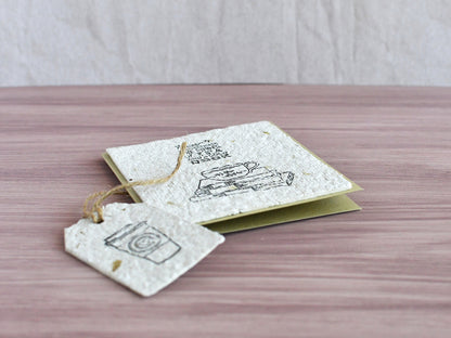 Gift tag from handmade paper