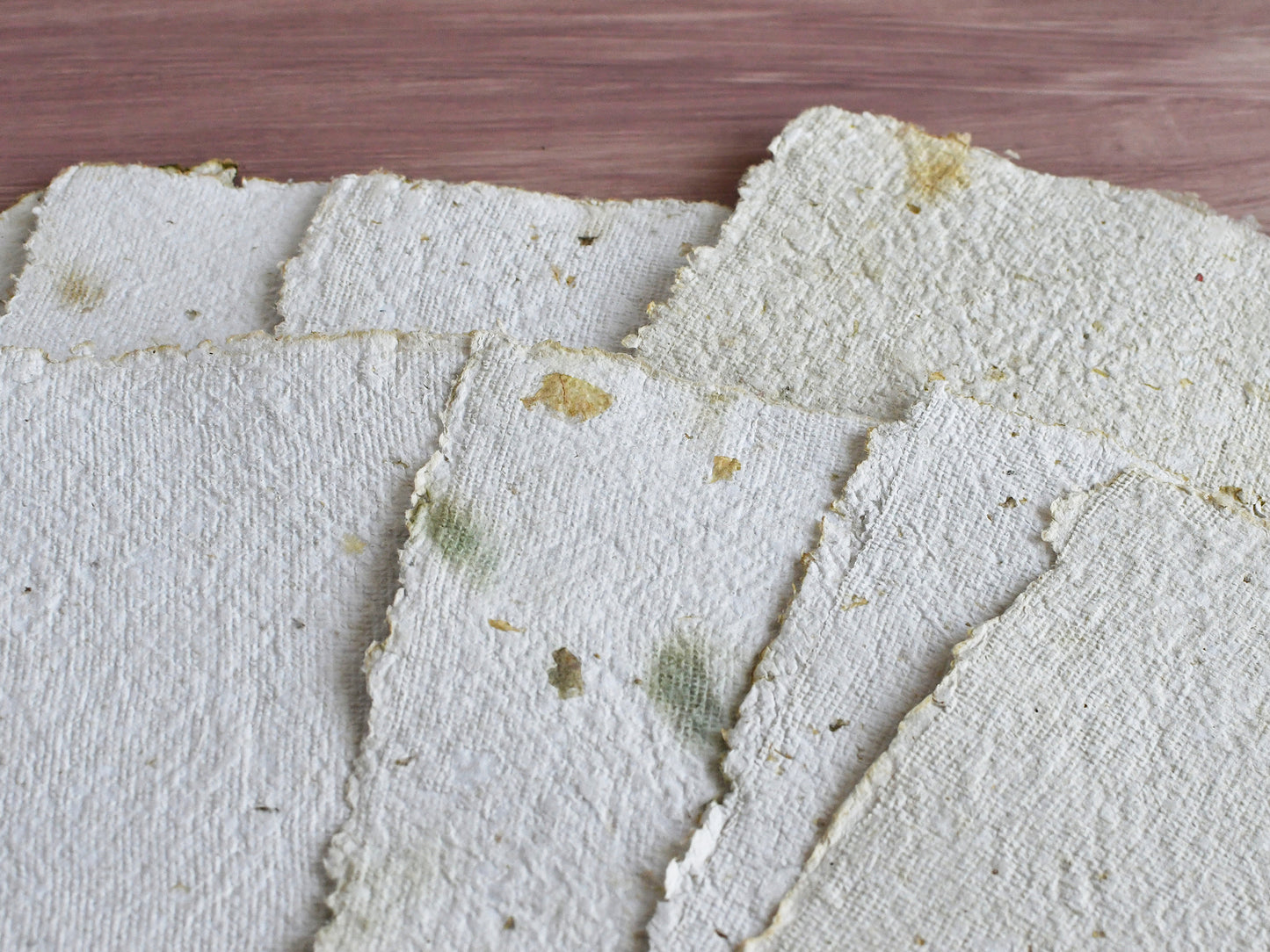 handmade paper with petals