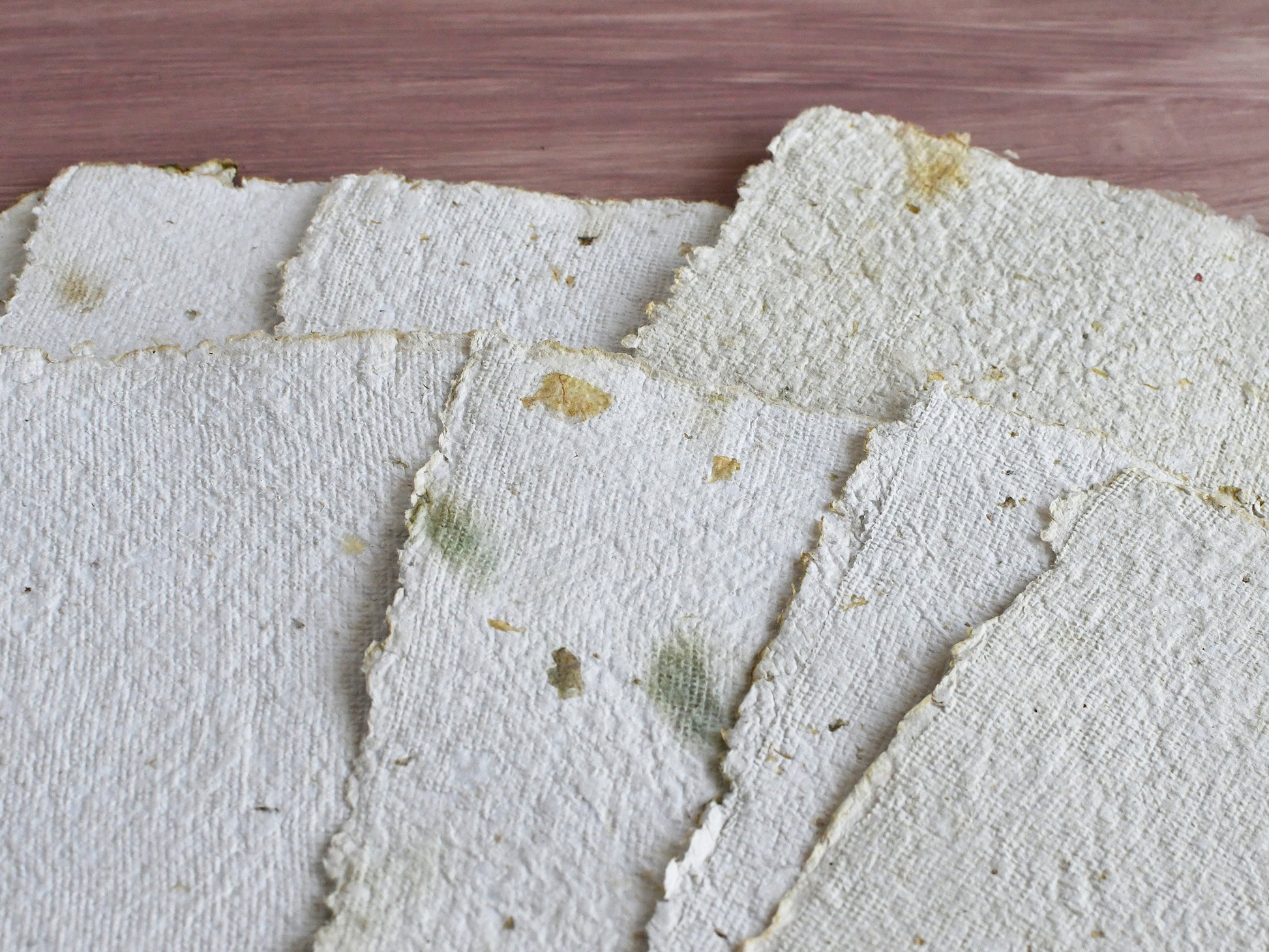 handmade paper with petals