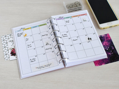 Monthly planning