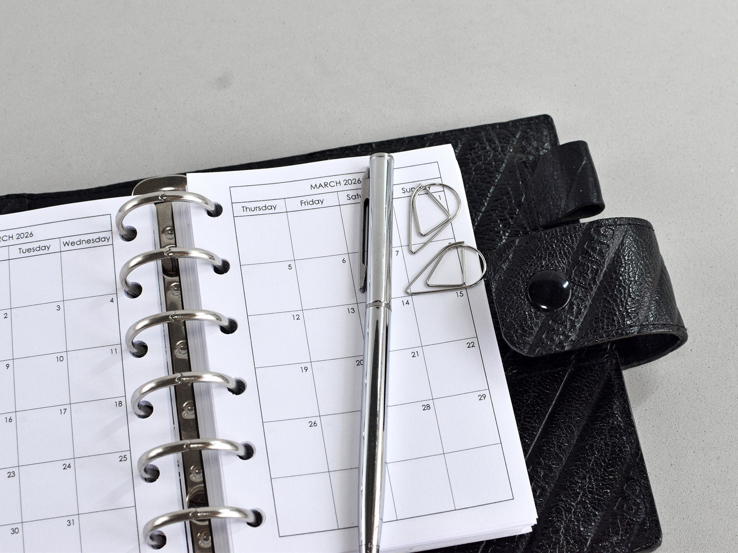 Monthly Planner Inserts - Ring Binder Refill (Pocket Size) / Pc-03m