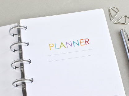 Discbound  Planner Notebook - Vertical Week (HP mini size)