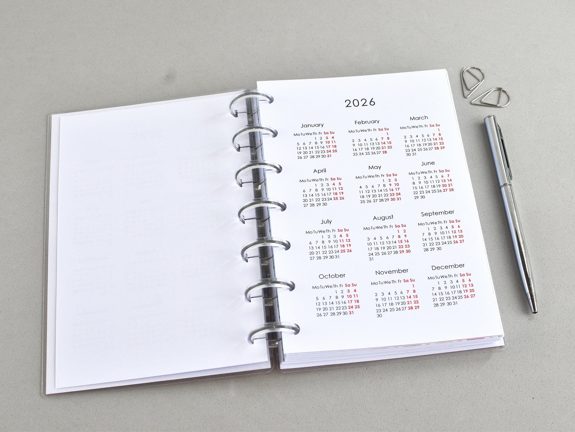 Planner calendar Happy Planner Mini size