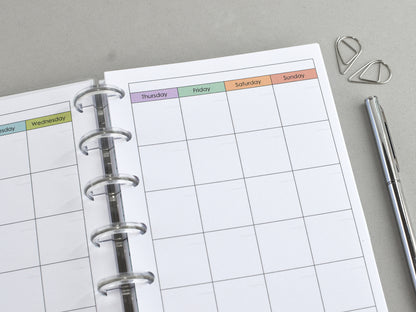 Monthly pages for Happy Planner Mini