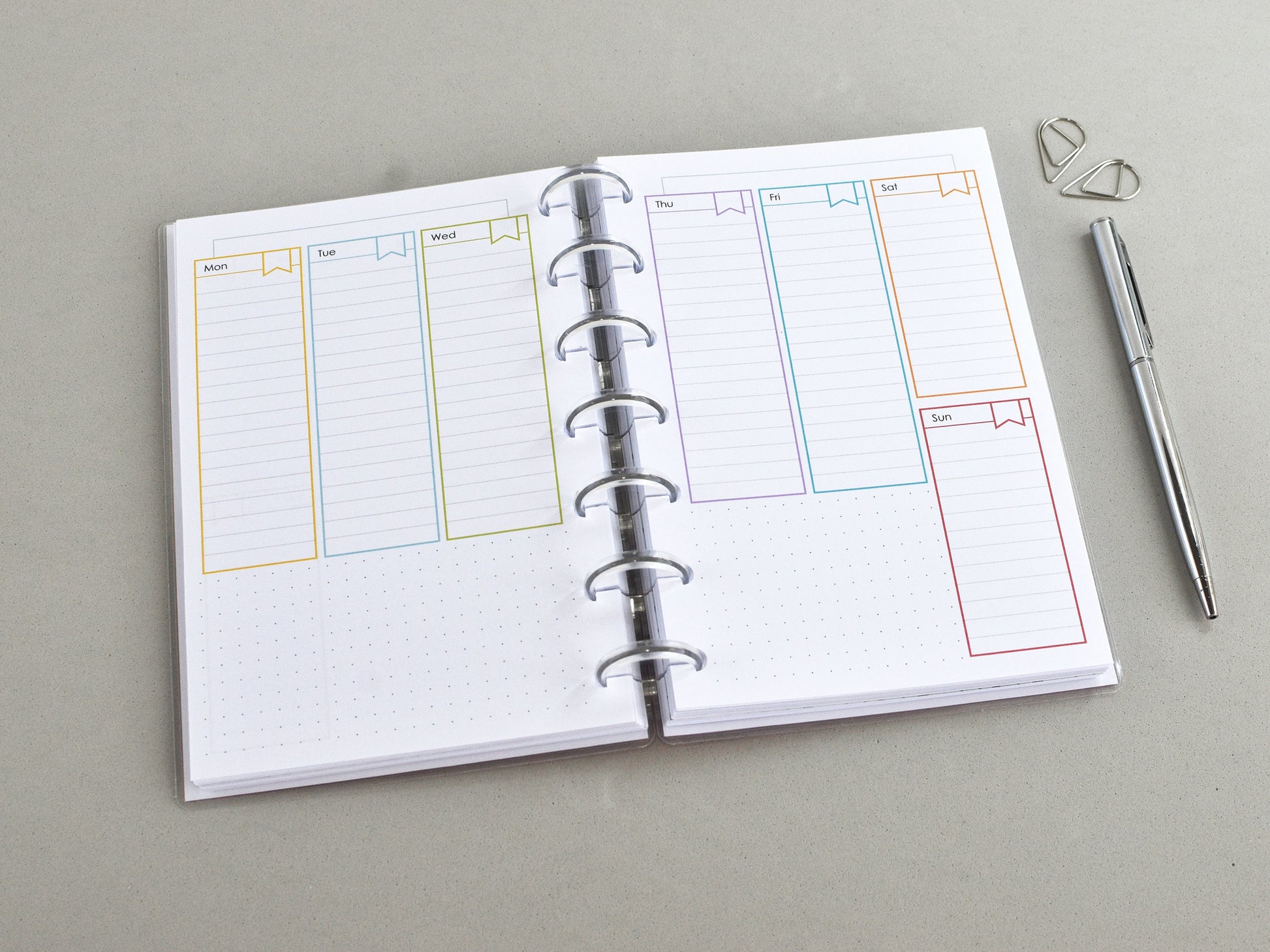 Weekly review for Happy Planner Mini
