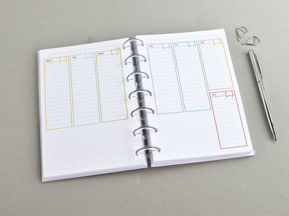 Weekly review for Happy Planner Mini