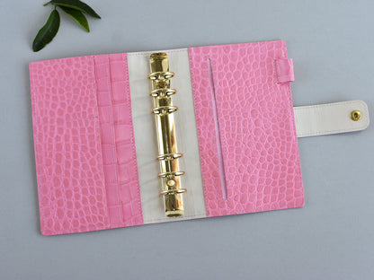6-ring Binder Cover - Leather Planner Notebook Organizer (Personal size)