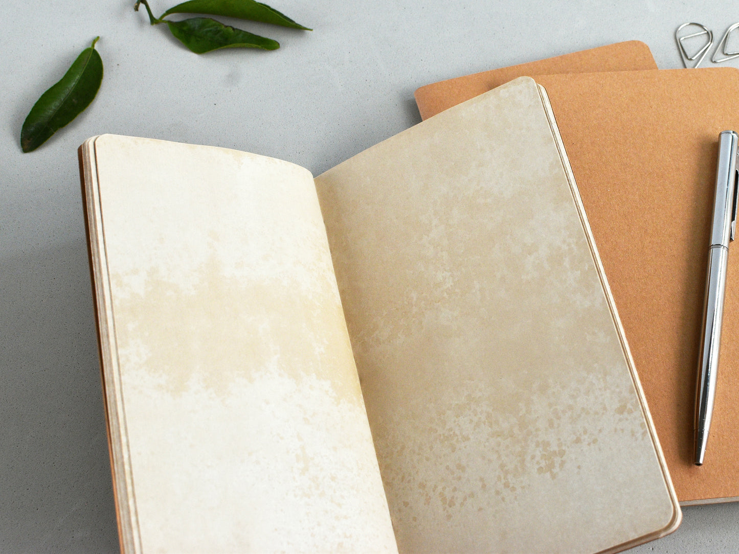 Antique paper notebooks