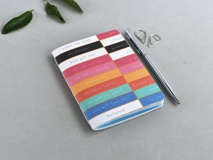 Travel Journal Insert - Mixed Paper (Passport Size)