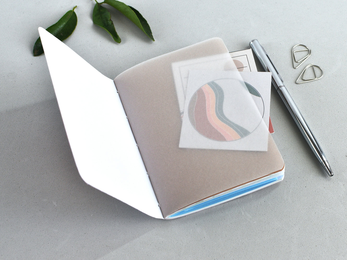 Travel Journal Insert - Mixed Paper (Passport Size)