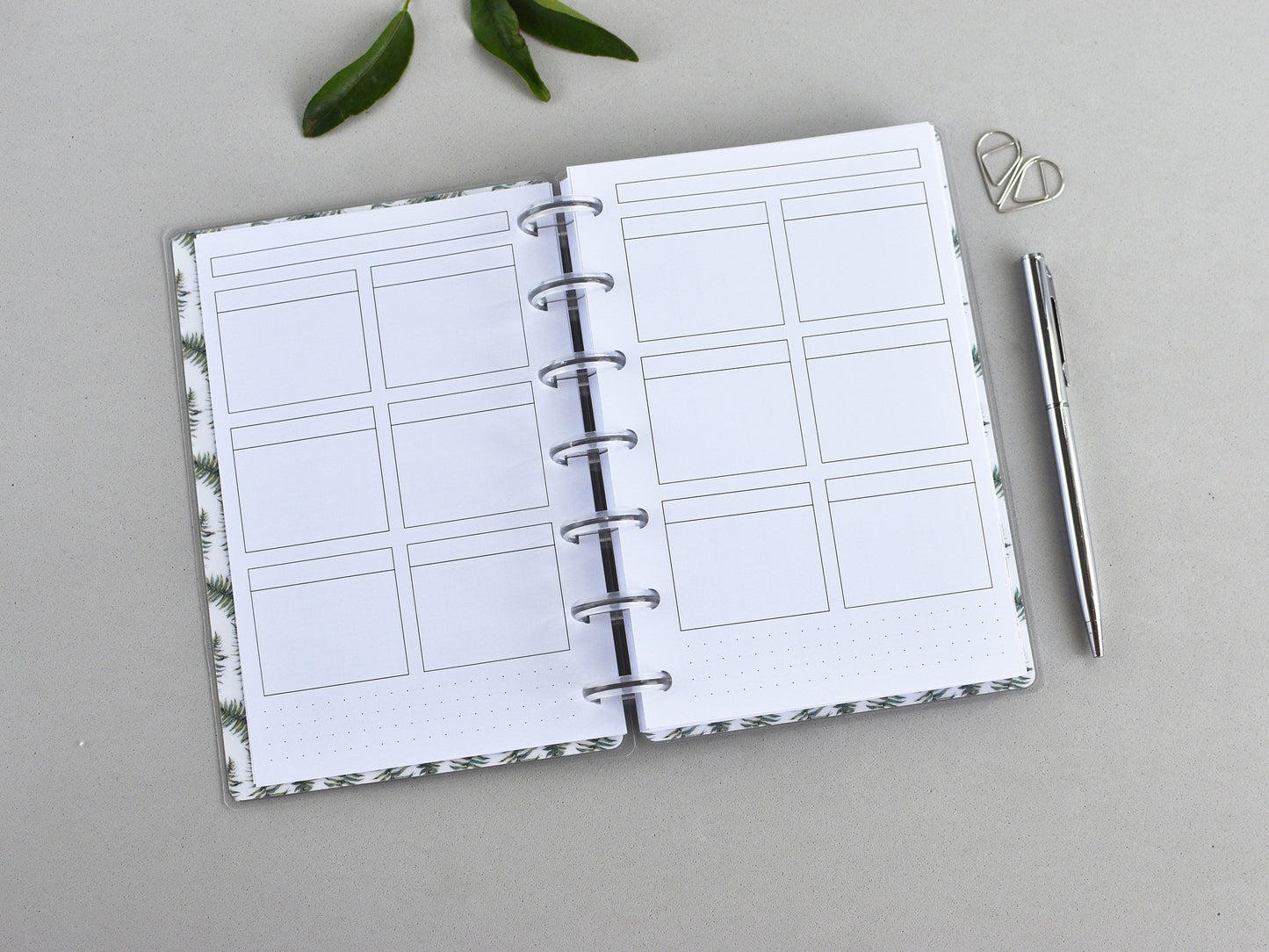 Monthly Weekly Inserts - Disc Planner Refill (HP Mini Size)
