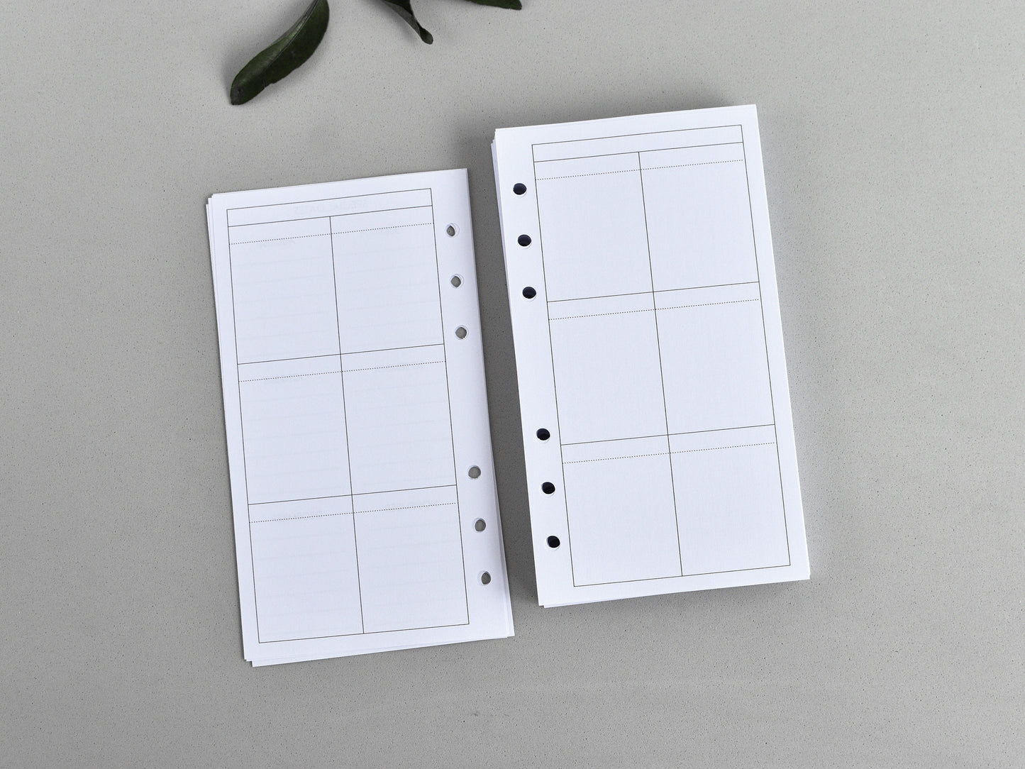 Ring Planner Inserts - Monthly And Weekly Notebook Refill (Personal size) / P02