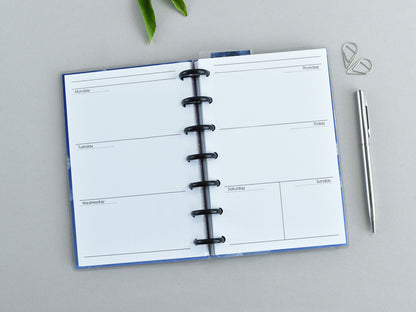 Monthly Weekly Inserts - Disc Planner Refill (HP Mini Size)