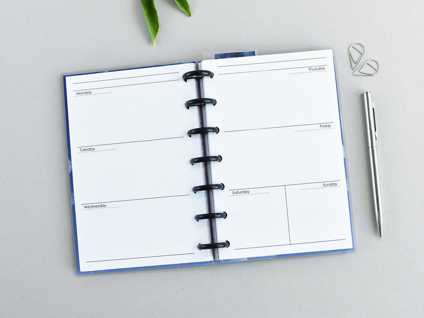 Monthly Weekly Inserts - Disc Planner Refill (HP Mini Size)