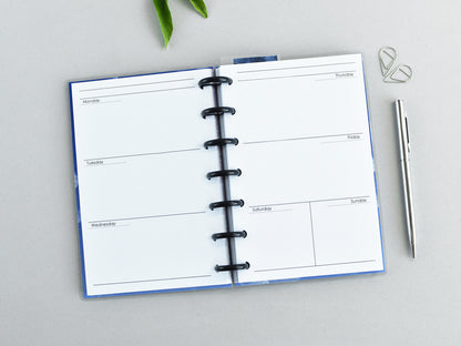 Monthly Weekly Inserts - Disc Planner Refill (HP Mini Size)