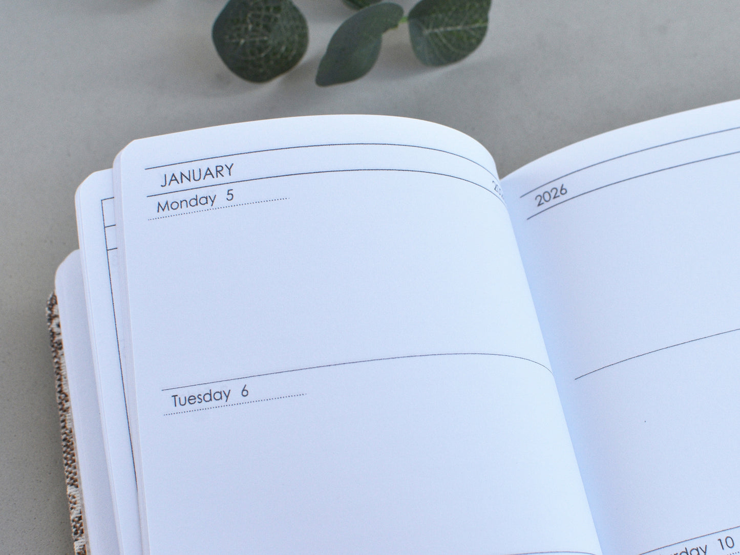 weekly planner notebook a size